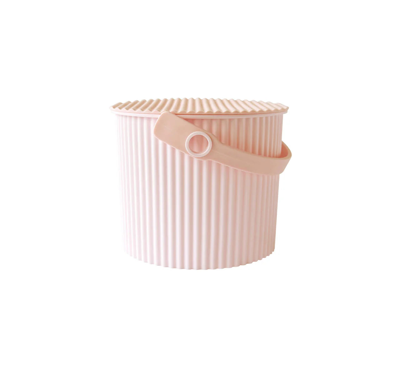 OMNIOUTIL Spand med låg – Prisvindende japansk design i Pastel peach pink