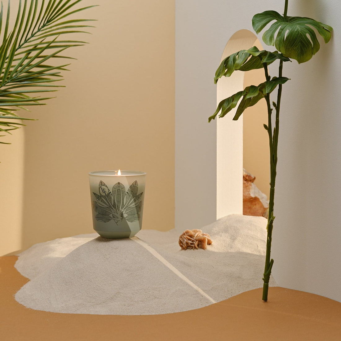 Duftlys m. Palm Tree - Lights from Elsewhere - Bougies la Francaise