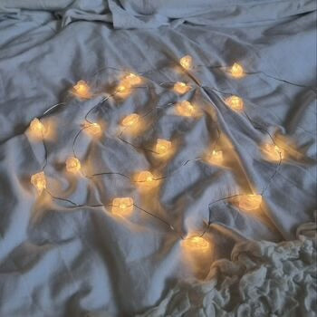 Lyskæde med Rosenkvarts | Love, Compassion & Heart Opening