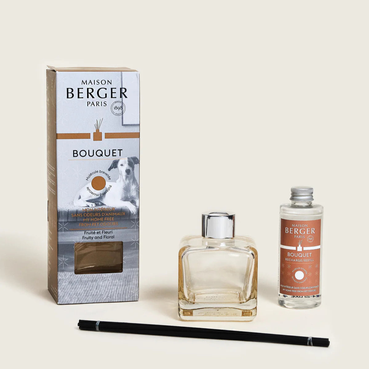 Maison Berger duftpinde med My Home Free From Pets Odour - Cube