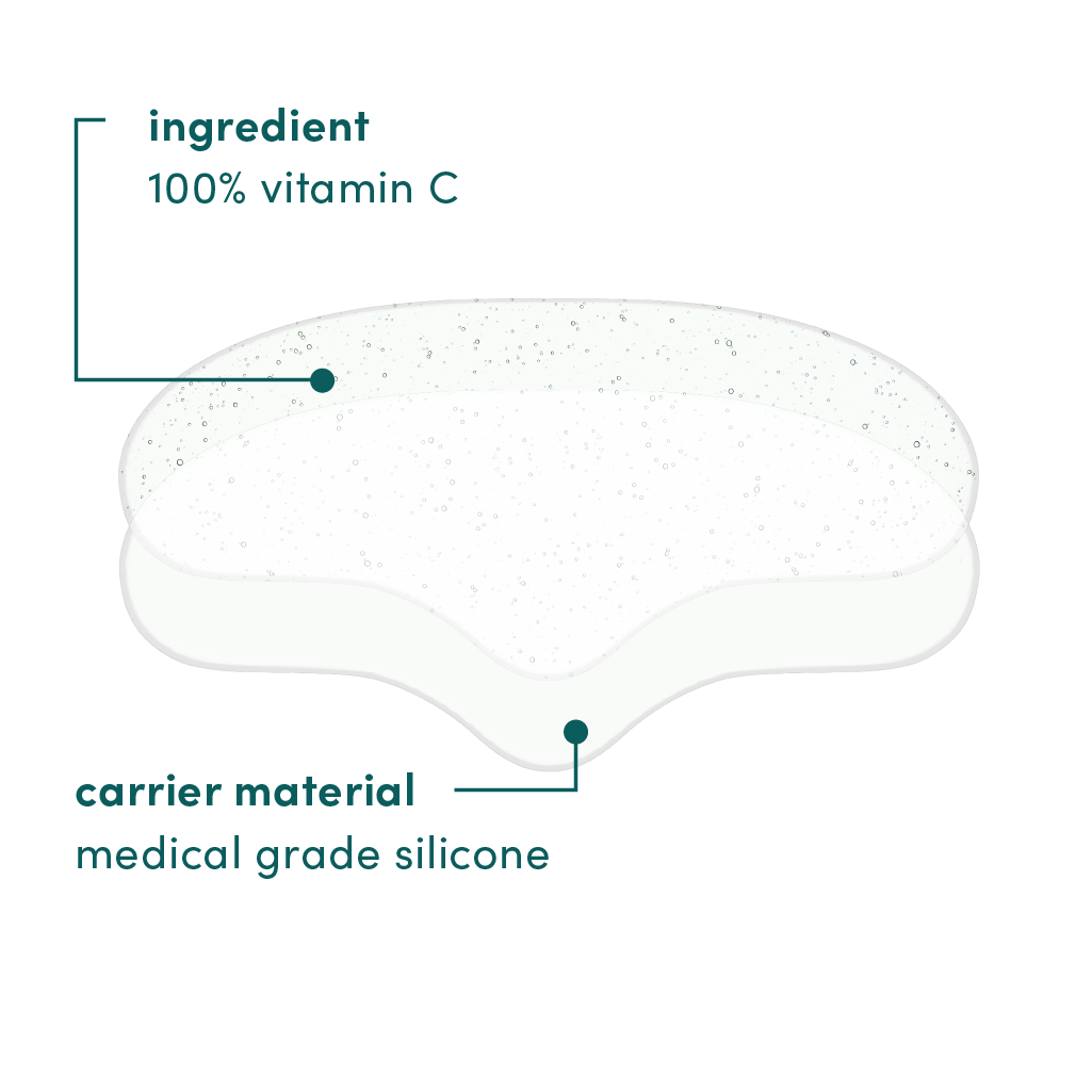 Apricot C-vitamin Forehead Pads – genanvendelig maske til panden, der reducerer linjer og giver huden glød og fasthed