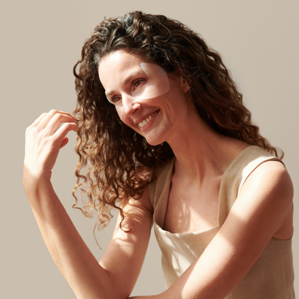 Apricot - Øjenmaske med hyaluron | Genanvendelig silikonemaske