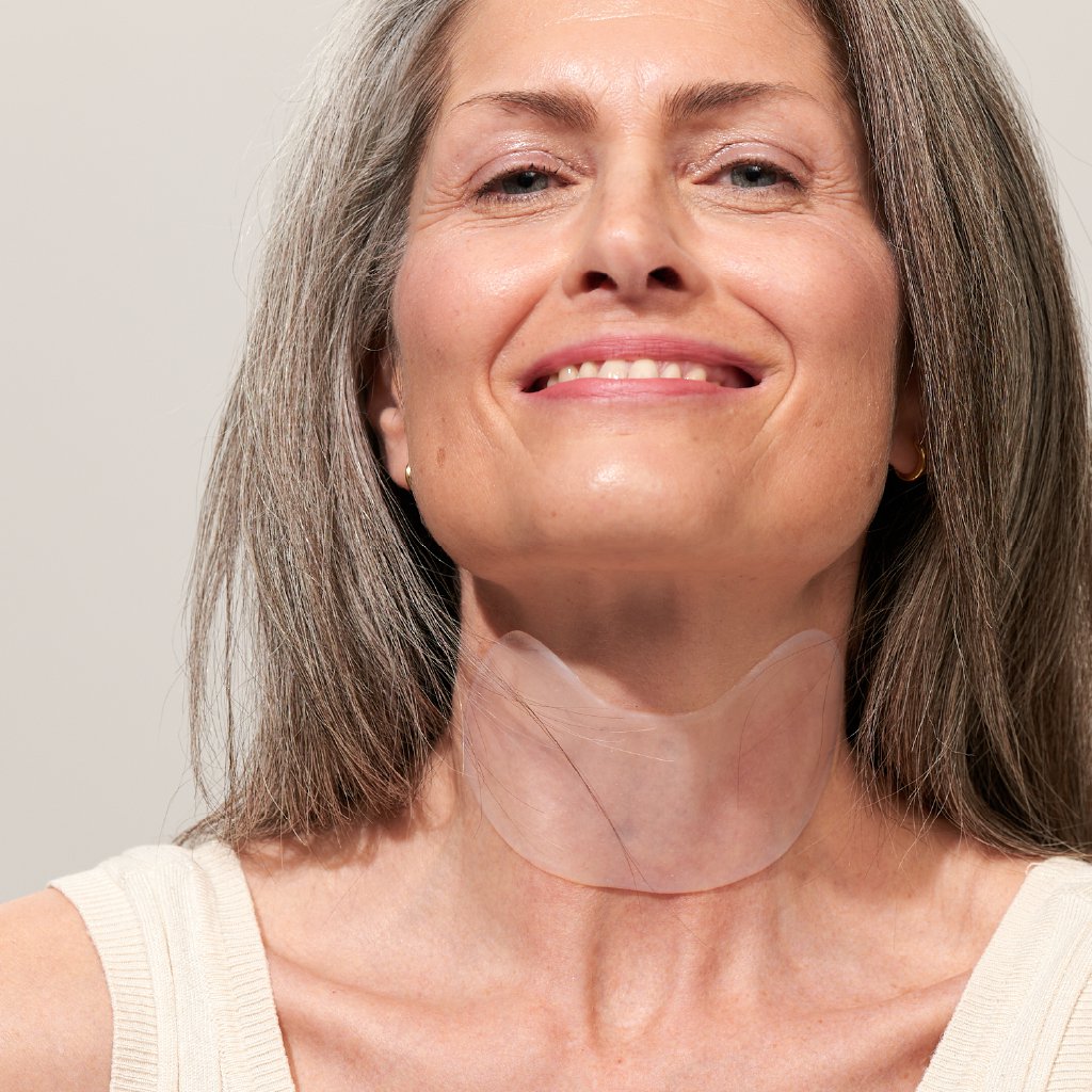 Apricot halsmaske med hyaluron “It`s neck or nothing” - genanvendelig silikonemaske