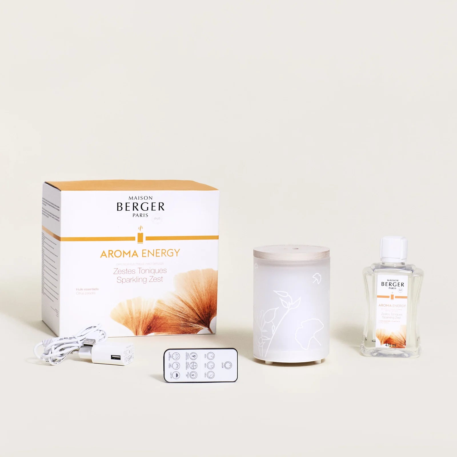 Maison Berger aroma diffuser | Komplet sæt med Aroma Energy