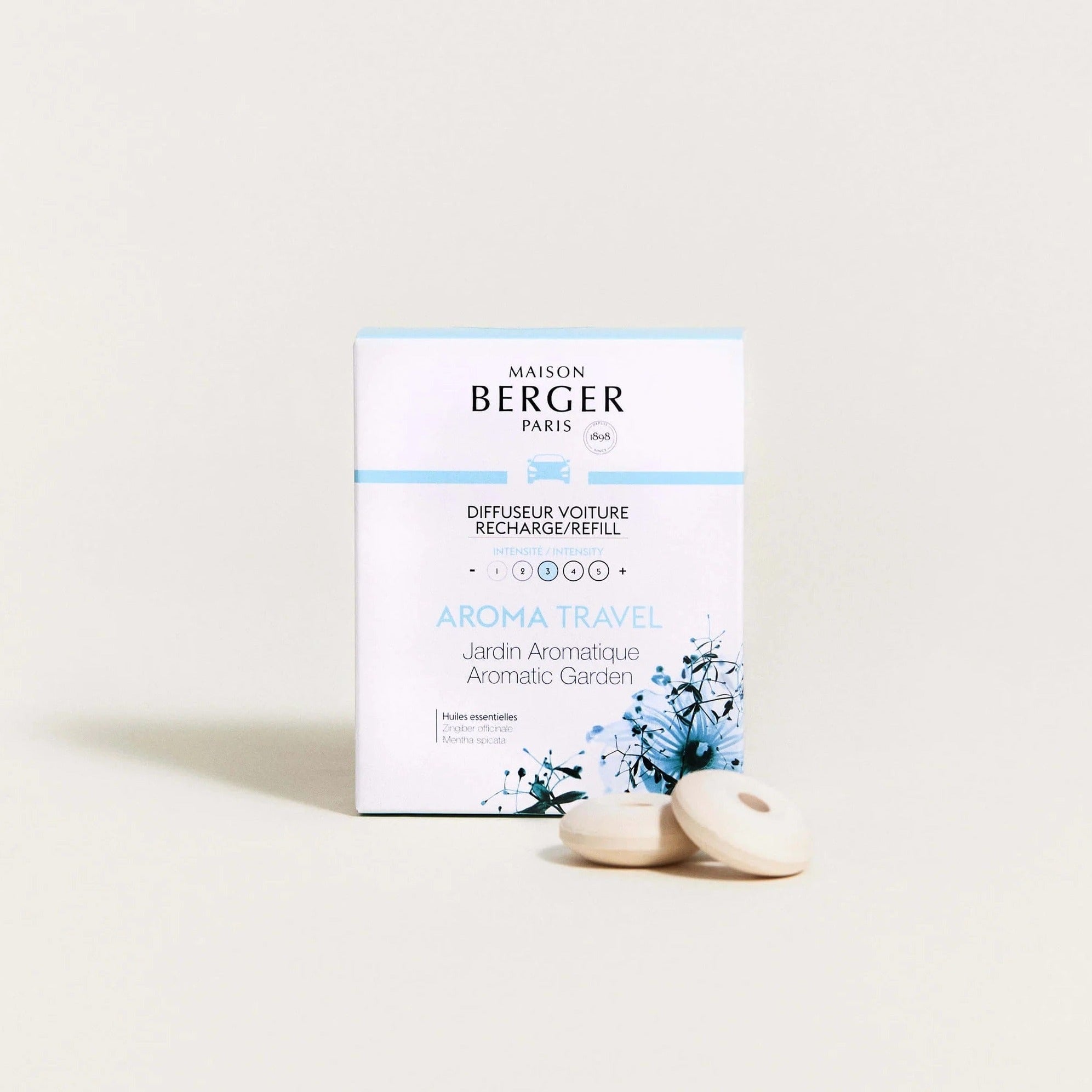 AROMA TRAVEL MOD KØRESYGE REFILL - DUFTFRISKER TIL BIL - MAISON BERGER PARIS