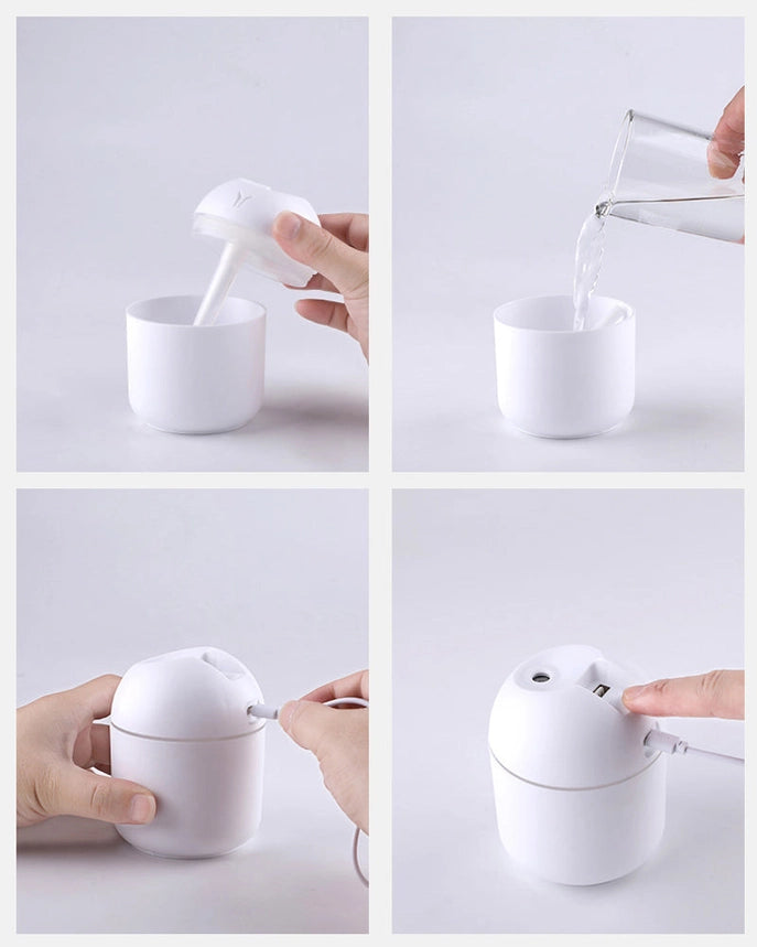 En kompakt, elegant og effektiv diffuser, der bringer ro, duft og atmosfære – uanset hvor du befinder dig