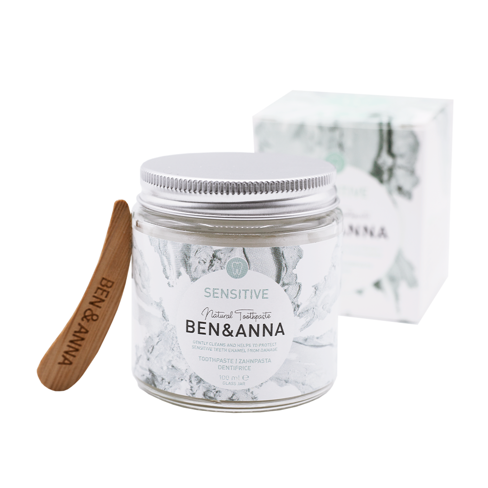 Ben & Anna naturlig tandpasta med fluoride | skånsom, vegansk & effektiv til sensitive tænder