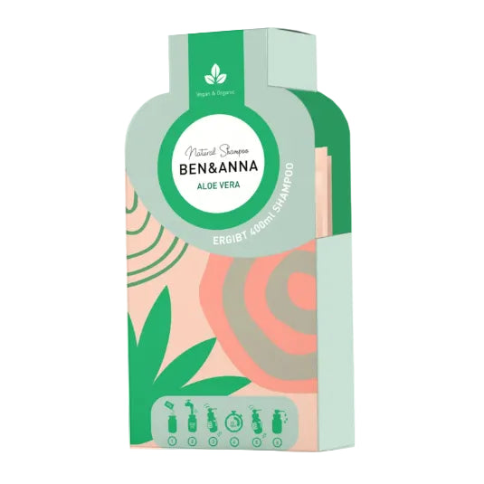 Ben & Anna aloe vera shampoo flakoner til sensitiv hovedbund