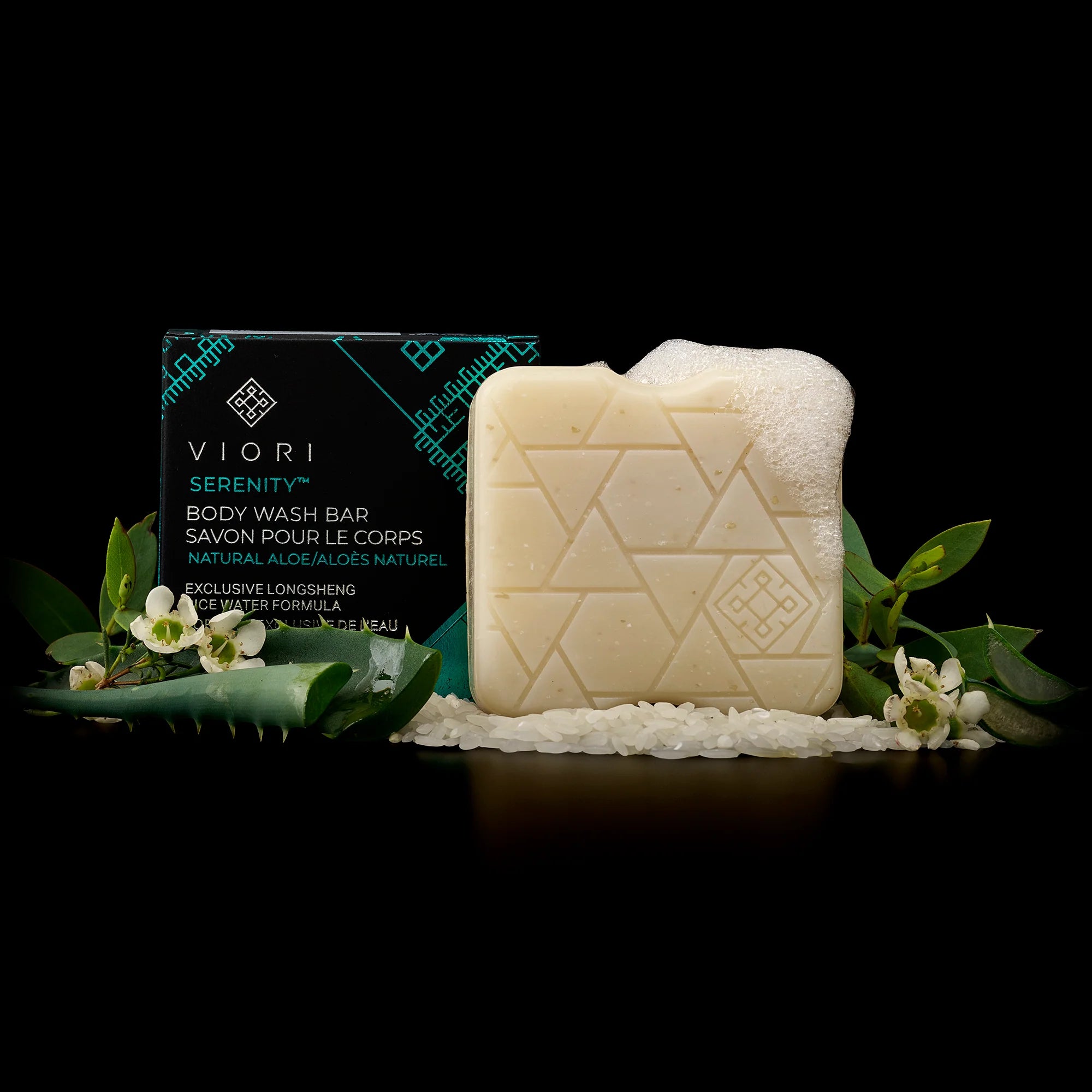 Forkæl huden med Viori Serenity Body Wash Bar – beroligende rice water pleje, der giver blød, glat og fugtet hud med en naturlig følelse af balance.
