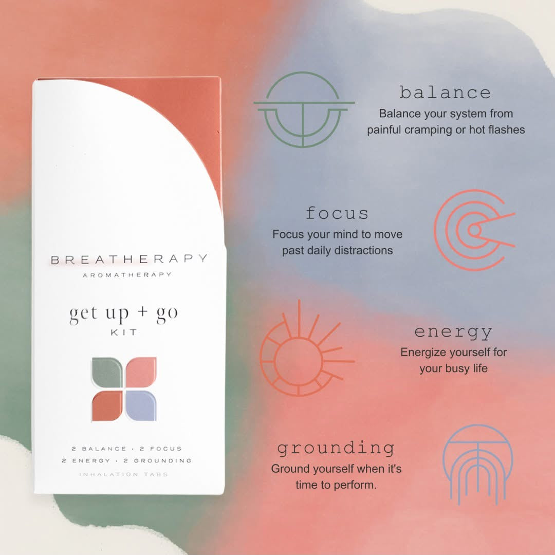 Breatherapy Get Up + Go Aromaterapi Patches (8 stk.) får du en fleksibel løsning til at finde energi, koncentration eller ro