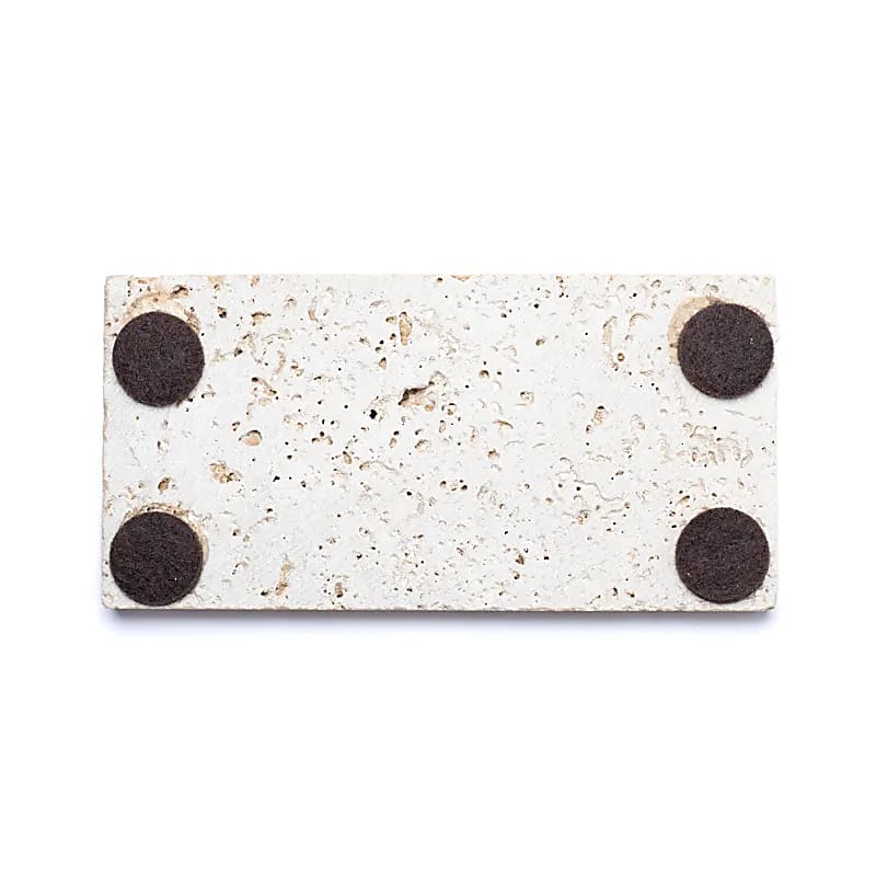 Sæbeskål i Travertin med Ottoman design – Naturlig luksus og klassisk elegance