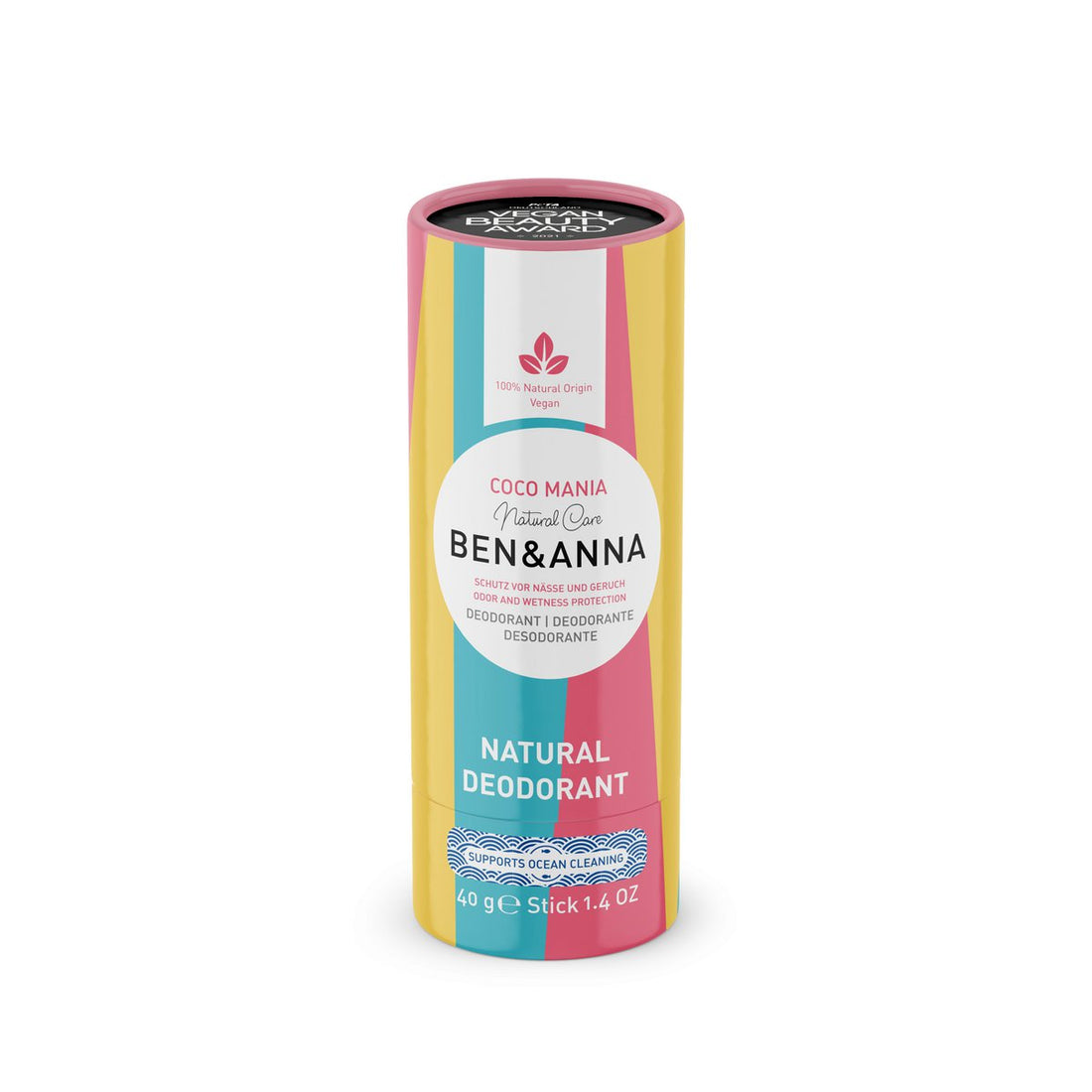 Ben & Anna deo stick – coco mania | naturlig, vegansk & plastikfri deodorant