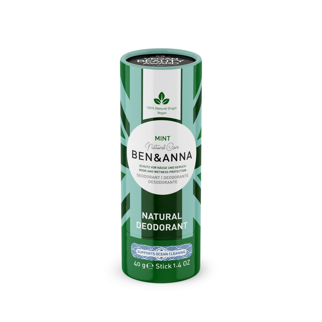 Ben & Anna deo stick – mint |naturlig, vegansk & plastikfri deodorant
