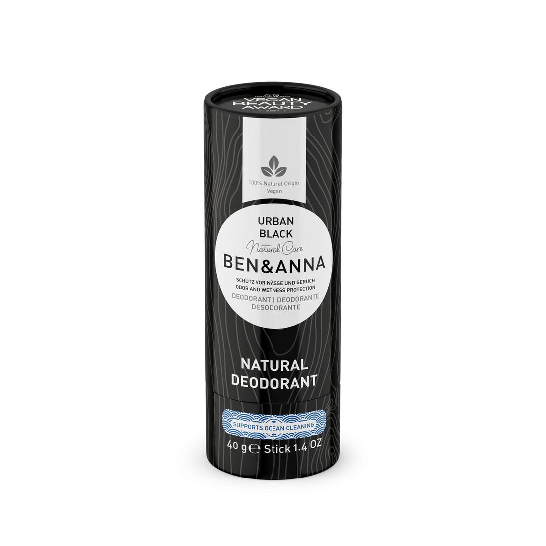 Ben & Anna deo stick – Urban black | naturlig, vegansk & plastikfri deodorant