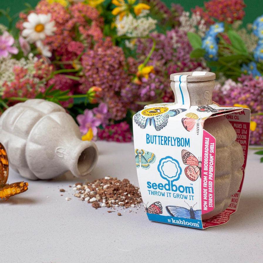 Kabloom Butterflybom | Frøbombe til sommerfugle | Økologiske vilde blomster til biodiversitet