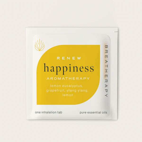 Aromaterapi Plaster – Renew & Happiness (3 stk) emballage med citrus og æteriske olier