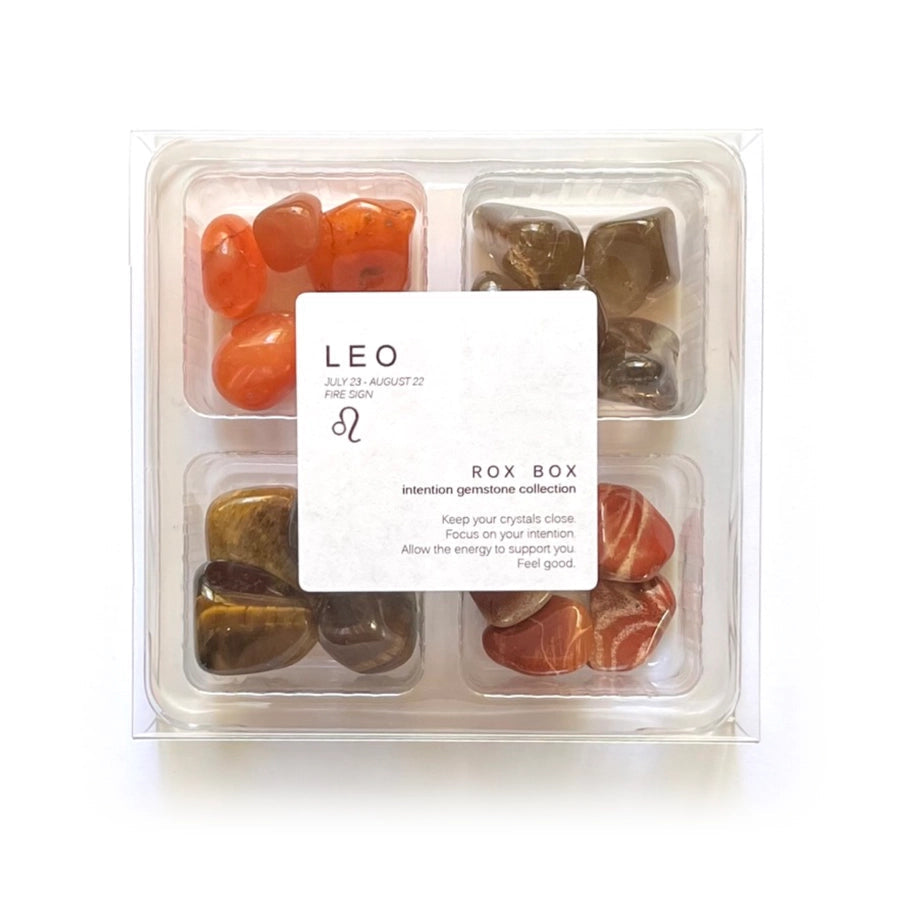 Løven Stjernetegn krystal kit | Leo krystaller til styrke, passion & selvtillid