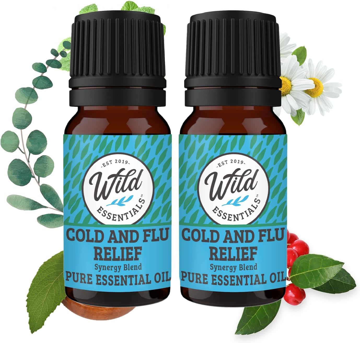 Influenza & forkølelses relief æterisk olie | Naturlig lindring & friskere åndedræt