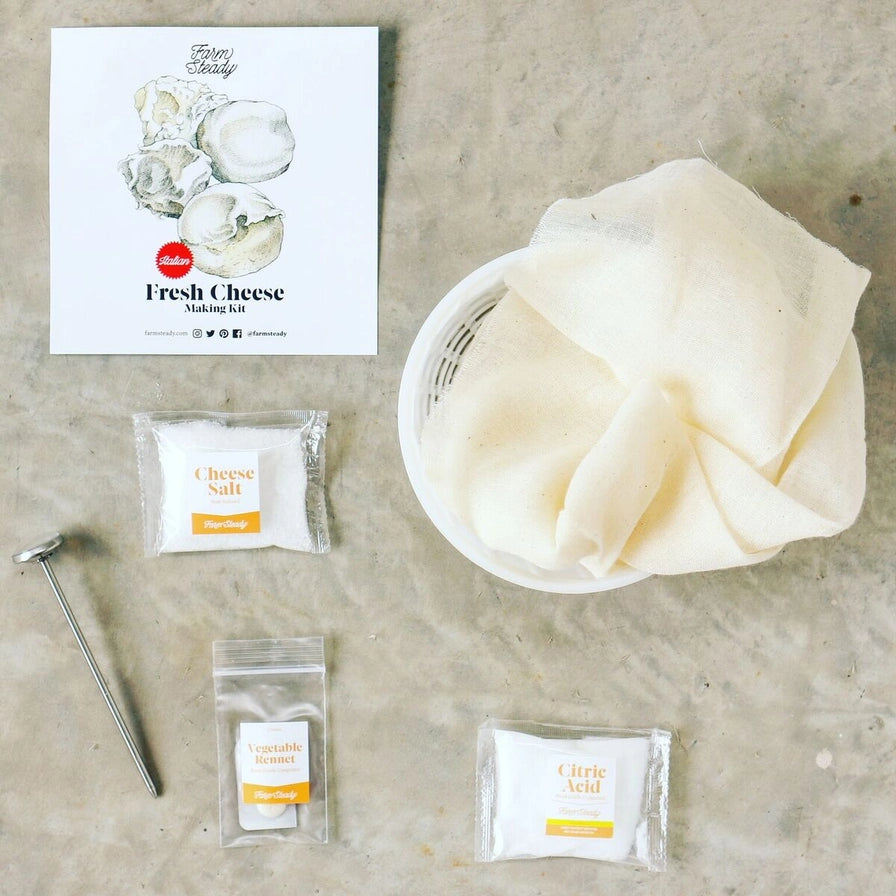 Fresh Cheese Making Kit – Startkit til hjemmelavet mozzarella, burrata, ricotta & mascarpone