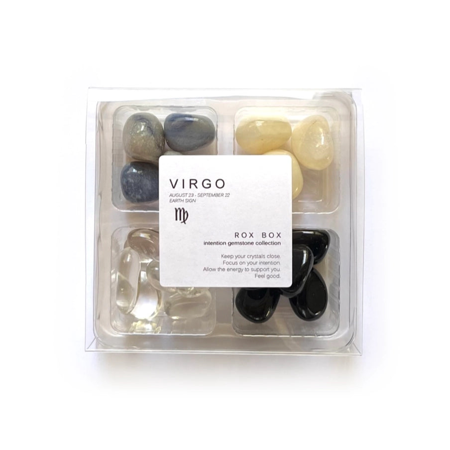 Jomfruen Stjernetegn krystal kit | Virgo krystaller til mental klarhed, struktur & indre balance
