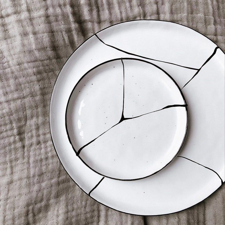 Kintsugi Reparationssæt L | Japansk reparationsteknik med sort lim