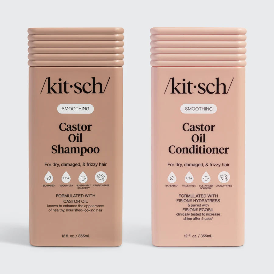 Kitsch shampoo & balsam med Castor Oil, fugt og styrke til tørt hår