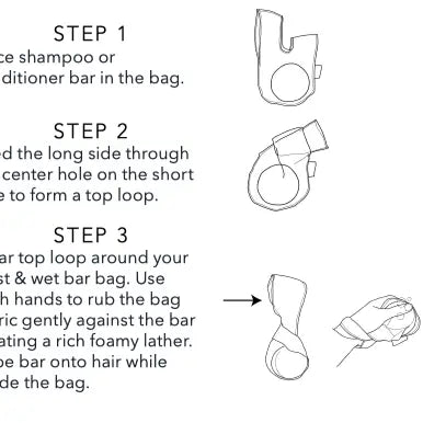 Forlæng levetiden på dine balsam bars med KITSCH Conditioner Bar Saver Bag. Smart, genanvendelig sæbepose, der giver luftcirkulation, ekstra skum og hjælper dig med at bruge hver eneste rest – 100 % vegansk og bæredygtig.