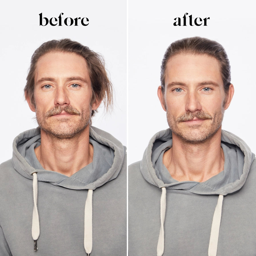 Få glat og kontrolleret hår med KITSCH hårvoks stick med castor oil. Vegansk, plejende og perfekt til flyaways og babyhår. Fri for sulfater og parabener.