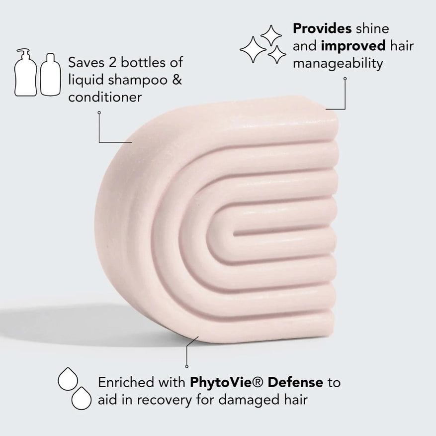 Fugtgivende balsam bar fra KITSCH med argan olie. Styrker, reparerer & giver glans – vegansk, bæredygtig & uden silikoner. Zero-waste hårpleje.