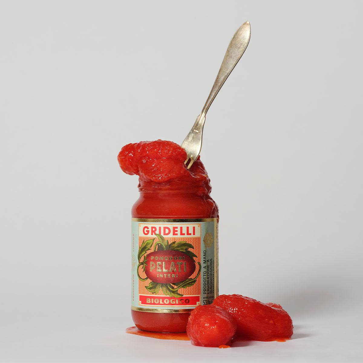 Gridelli Pomodori Pelati – Økologiske flåede Roma tomater i egen saft