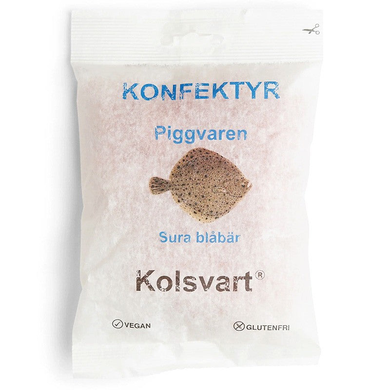 Vegansk & glutenfri vingummi fra Kolsvart med frisk smag af blåbær og solbær. Håndlavet i Sverige – bæredygtig, naturlig og uimodståelig.