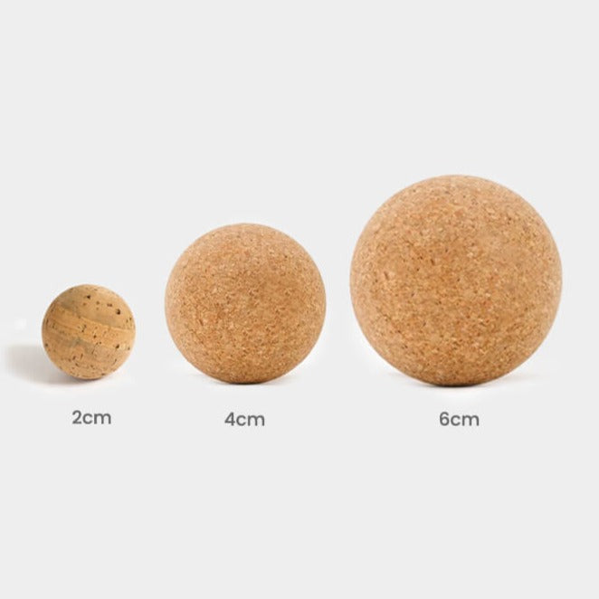 Kork Massagebolde i bæredygtige & naturlige – effektiv lindring af spændinger & muskelsmerter