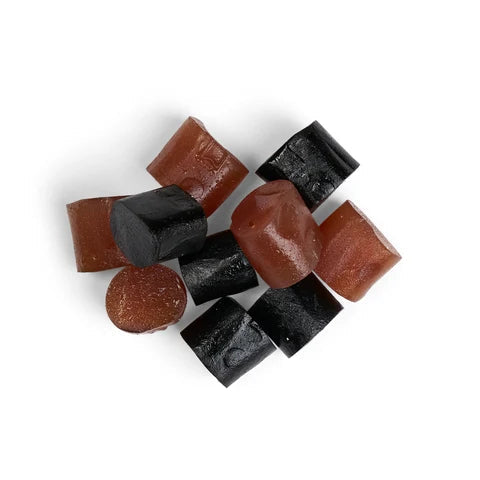 Kolsvart salt & hindbær lakrids