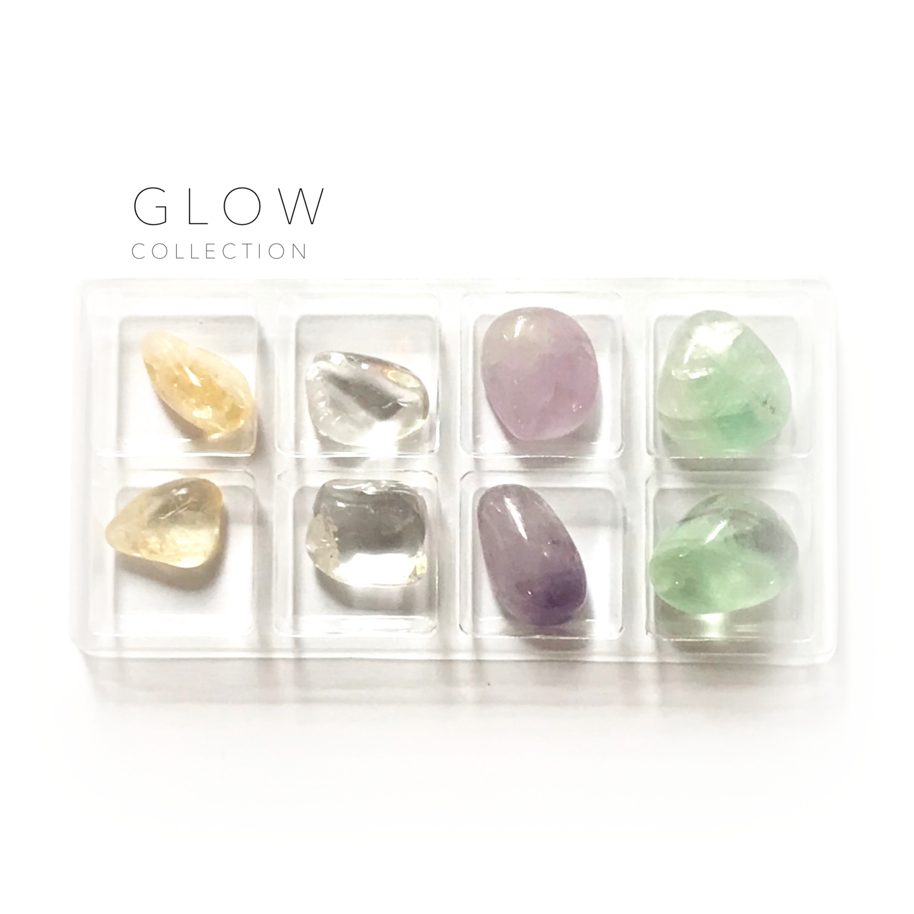 Krystal kit med 4 krystaller - Glow