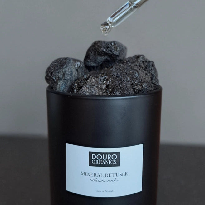 Potpourri med Black Lava Rock | Naturlige vulkanske lavasten til duftolier & aromaterapi