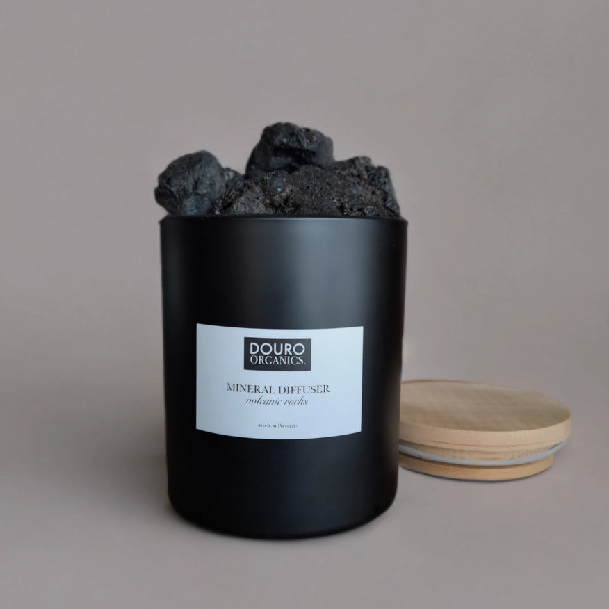 Potpourri med Black Lava Rock | Naturlige vulkanske lavasten til duftolier & aromaterapi