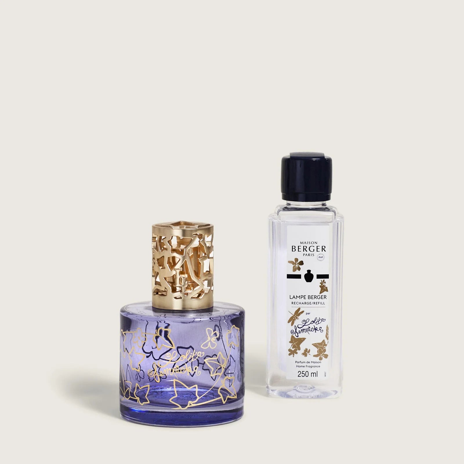 Maison Berger Paris Purple Lolita Lempicka – et eksklusivt startsæt, hvor lilla glas, gyldne detaljer og den ikoniske signaturduft skaber en sensuel og poetisk stemning i hjemmet