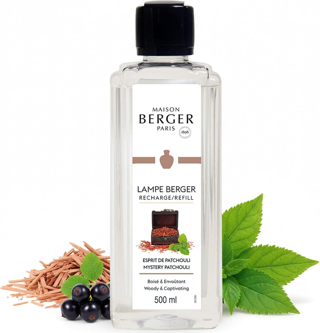 Mystery Patchouli fra Maison Berger Paris er en sensuel og krydret duft, der indhyller dit hjem i varme, mystik og dyb afslapning.