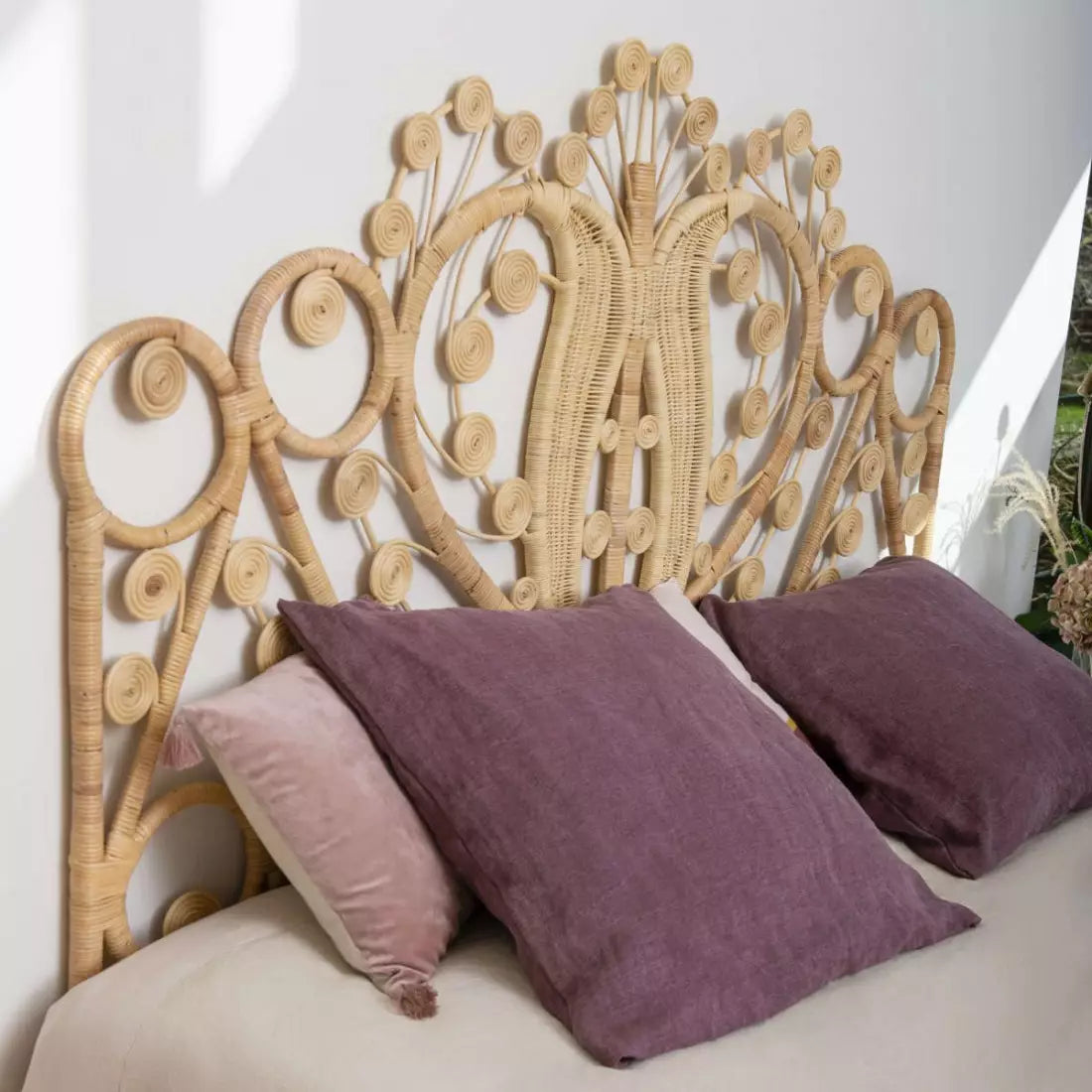 Maharaja rattan sengegavl - Vintage rattan | Kok Maison