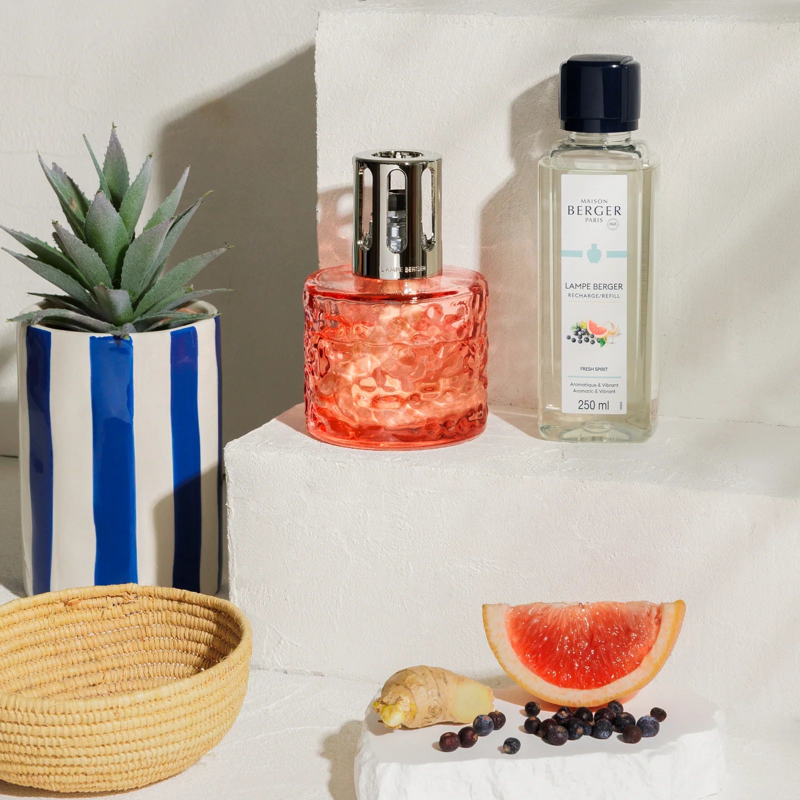 Maison Berger duftlampe Corail Mirage | Komplet sæt med Fresh Spirit duft