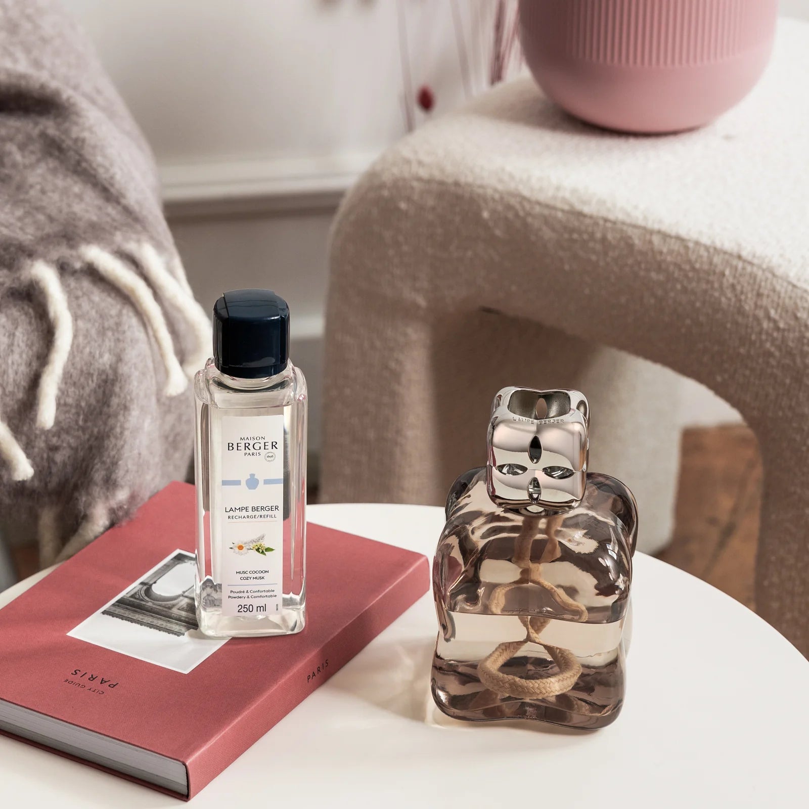 Maison Berger duftlampe Cosy Brown Morron | Komplet sæt med Cosy Musk duft