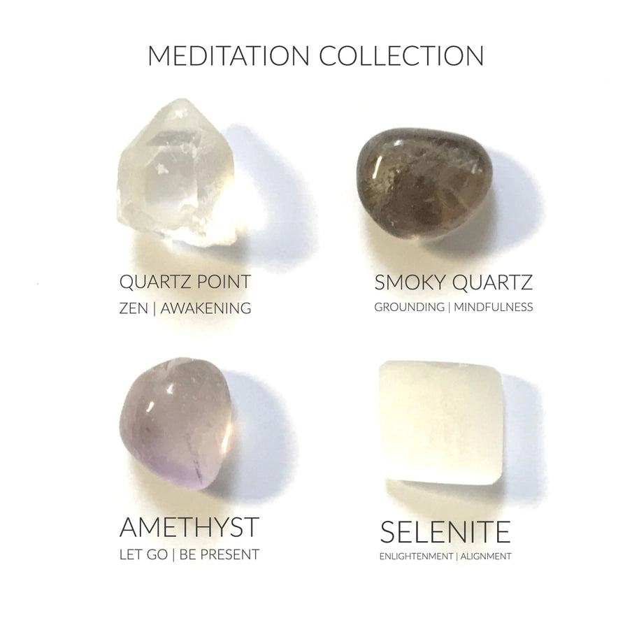 Meditation krystal kit | Krystaller til ro, fokus & indre klarhed