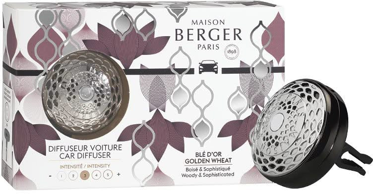 Maison Berger Bildiffuser & Golden Wheat - Luftfrisker til bil
