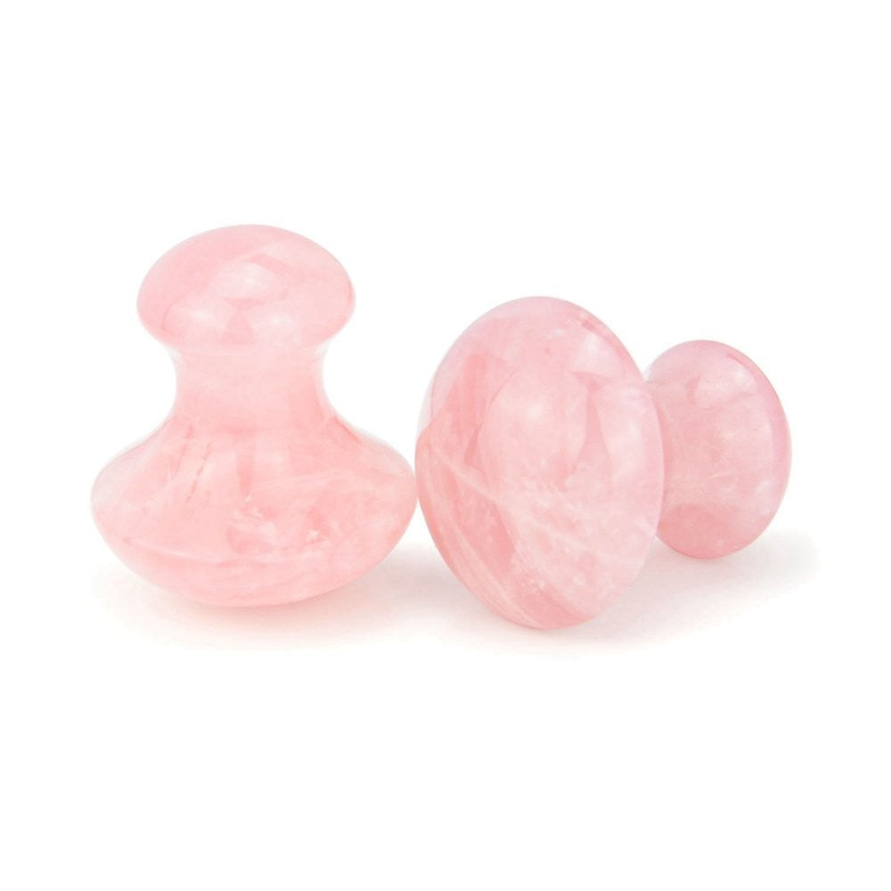 Gua Sha Mushroom Bjergkrystal, Rosenkvarts & Ametyst | Ansigtsmassage