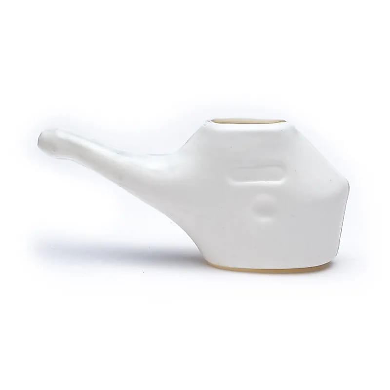 Hvid keramisk næseskyller til sundhedspleje