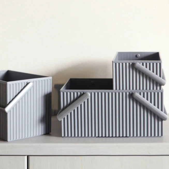 OMNIOFFRE OPBEVARINGSBOX - PRISVINDENDE JAPANSK DESIGN - GRÅ