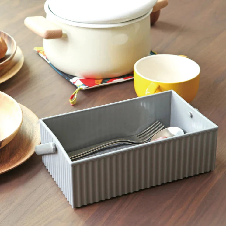 OMNIOFFRE OPBEVARINGSBOX - PRISVINDENDE JAPANSK DESIGN - GRÅ