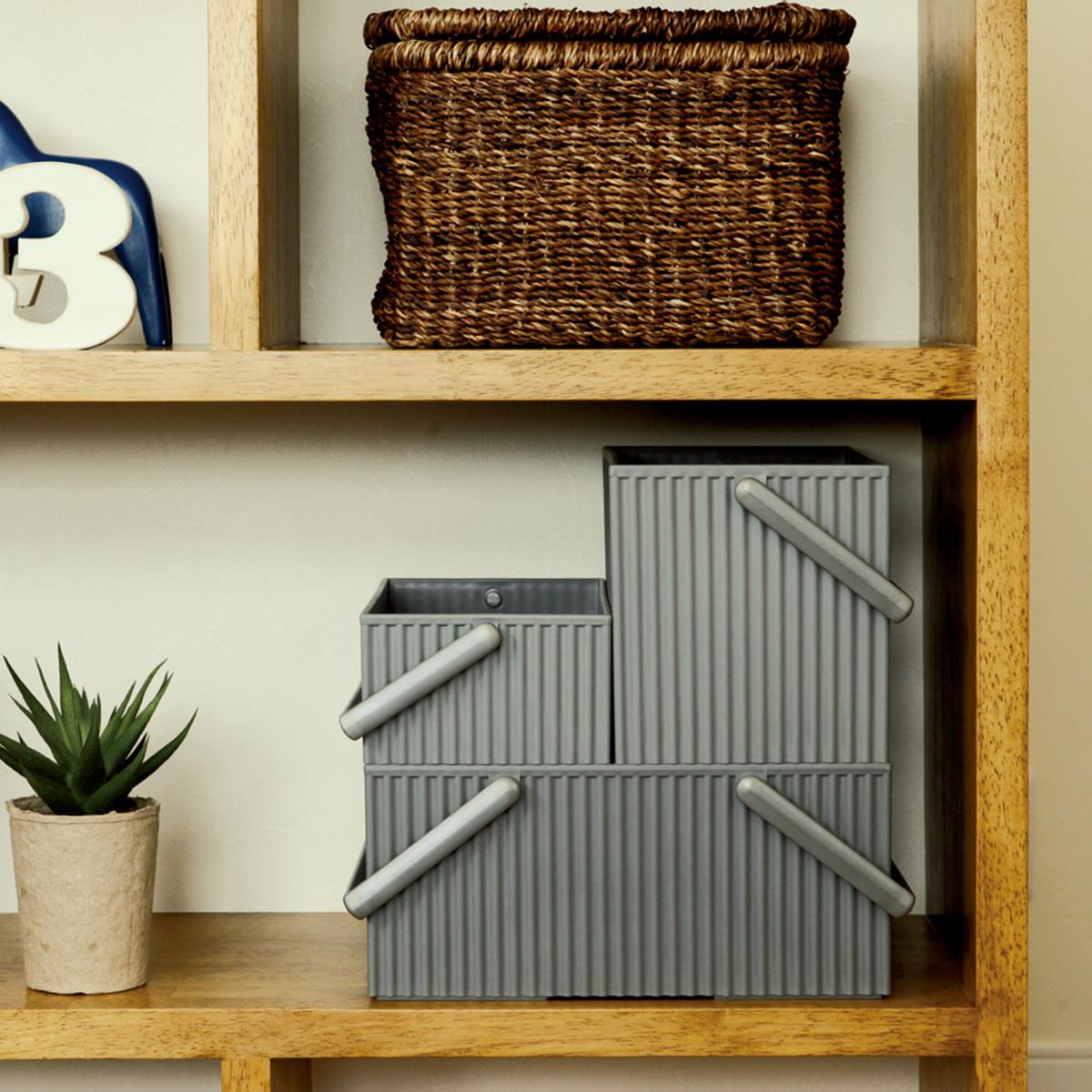 OMNIOFFRE OPBEVARINGSBOX - PRISVINDENDE JAPANSK DESIGN - GRÅ