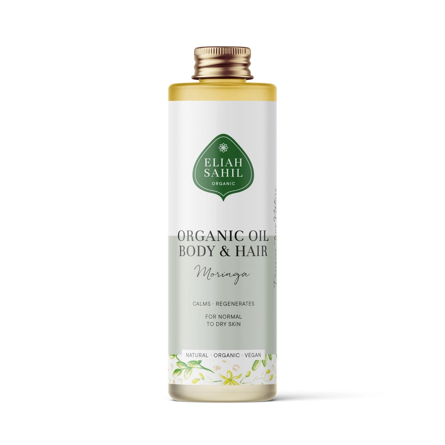 Eliah Sahil Organic oil hair & body - naturlig body oil & hårolie med moringa