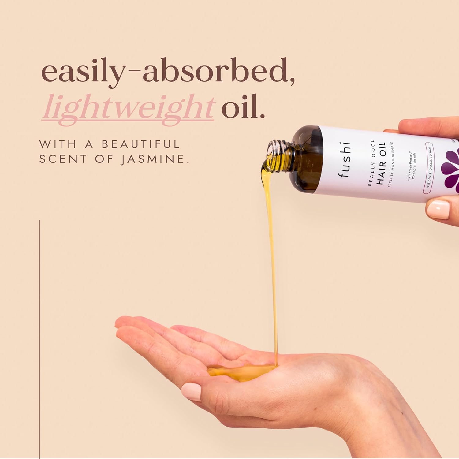 Bæredygtig hårolie med argan og kokos til hårvækst og glans